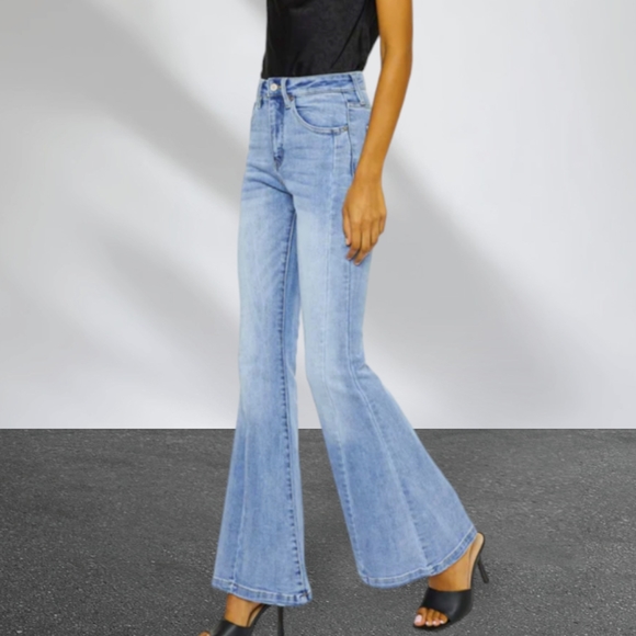 ALMOST FAMOUS High Rise Flare Jeans ~ NWT - Picture 1 of 11